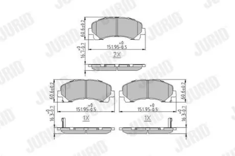 Тормозные колодки.) Jurid 573467J Купить в Украине
