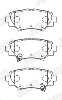 Колодки гальмівні (задні) Mazda 3 13 Jurid 573614J Купити в Україні