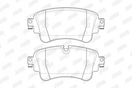 Колодки гальмівні (задні) Audi A6/A7/A8/Q7/Q8/VW Touareg 16 Jurid 573629J Купити в Україні