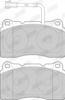 Колодки гальмівні (передні) Alfa Romeo 159/166 98-11 (+датчики) Jurid 573637J Купити в Україні
