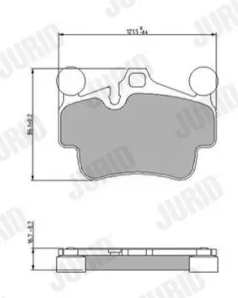 Тормозные колодки.) Jurid 573650J
