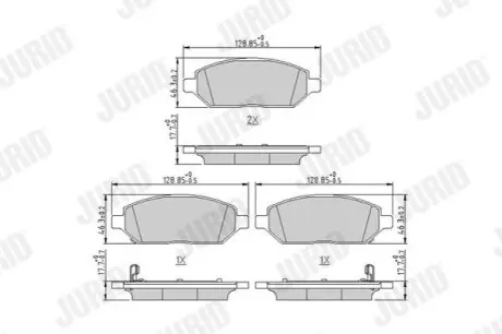 Гальмівні колодки Jurid 573805J