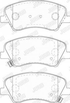 Гальмівні колодки передні Kia Rio, Stonic Jurid 573815J (фото 1)