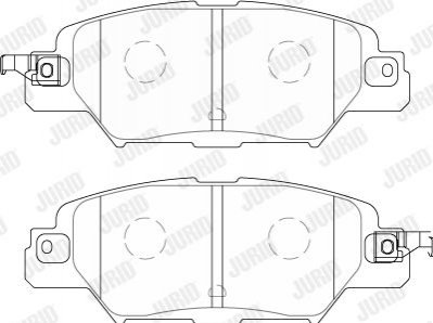 Тормозные колодки задние Mazda CX-5 (KE, GH, KF) Jurid 573858J (фото 1)