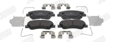 Тормозные колодки передние HYUNDAI ACCENT, SOLARIS / KIA RIO Jurid 573866J