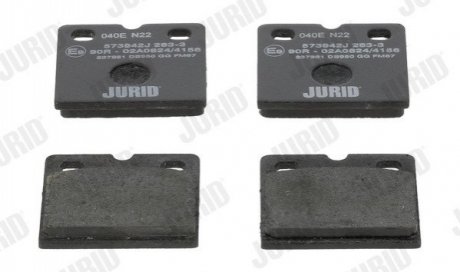 Тормозные колодки задние AUDI R8 /JAGUAR S-TYPE, XJ, XK Jurid 573942J (фото 1)