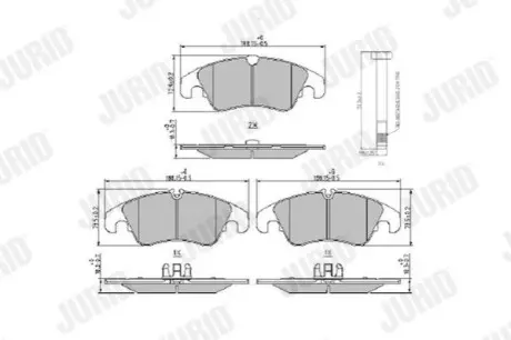 Колодки гальмівні (передні) Audi A4/A5/Q5 07 Jurid 573944J Купити в Україні
