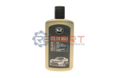 Полироль восковой для кузова оттеночный черный./ COLOR MAX BLACK 250ML K2 K020CAN Купить в Украине