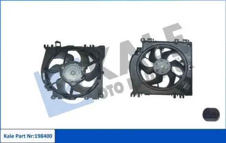 KALE RENAULT вентилятор радіатора Clio III,Modus,Nissan Micra III,Note 1.2/1.6 03- Kale 198400 Купить в Украине