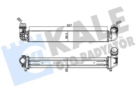 KALE RENAULT Інтеркулер Fluence 1.5dCi/2.0 16V 10 Kale 243900 Купити в Україні
