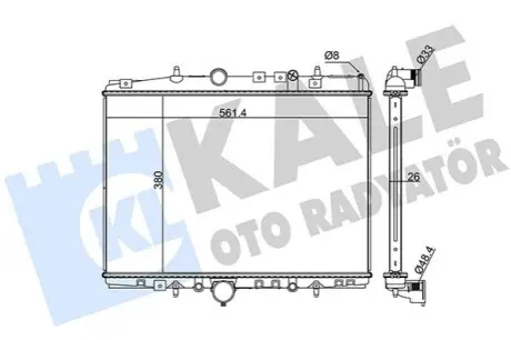 KALE CITROEN Радіатор охолодження двиг. C5 I, Peugeot 406 1.8/2.0 Kale 258100 Купити в Україні