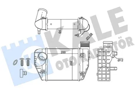 KALE AUDI Інтеркулер A6 2.0TDI 04 Kale 342200 Купити в Україні