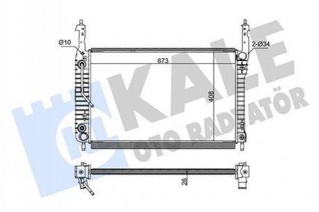 OPEL Радиатор охлаждения Antara,Chevrolet Captiva 2.0CDTI Kale 342240 (фото 1)