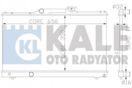 TOYOTA Радіатор охолодження Corolla 1.3/1.6 92- Kale 342325 (фото 1)