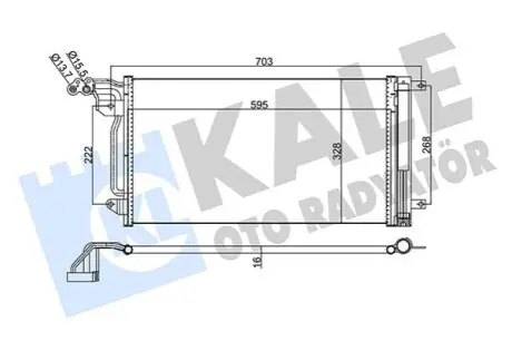 KALE VW Радіатор кондиціонера Audi A1,Polo,Skoda Fabia II,III,Rapid Kale 342395 Купити в Україні