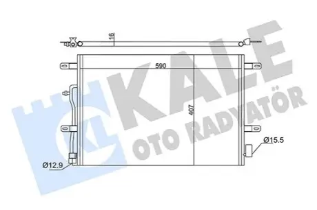 KALE VW Радіатор кондиціонера (конденсатор) Audi A4/6 1.6/3.0 00 Kale 342410 Купити в Україні