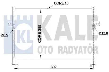 KALE HYUNDAI Радіатор кондиціонера (конденсатор) H100 Kale 342425 Купити в Україні