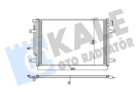 KALE VW Радіатор кондиціонера (конденсатор) Audi A4 02 Kale 342475 Купити в Україні