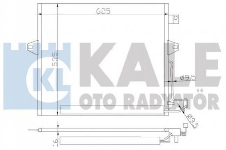 DB Радіатор кондиціонера W164/X167,G/M/R-Class Kale 342630