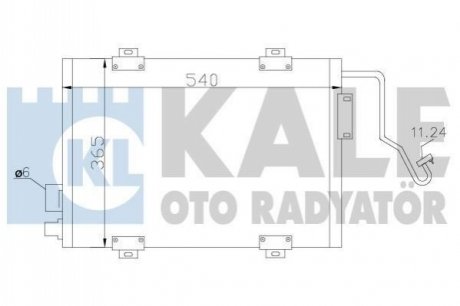 RENAULT радіатор кондиціонера Clio II 98- Kale 342810 (фото 1)