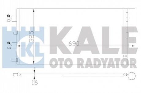 RENAULT Радіатор кондиціонера Duster 10- Kale 342840 (фото 1)