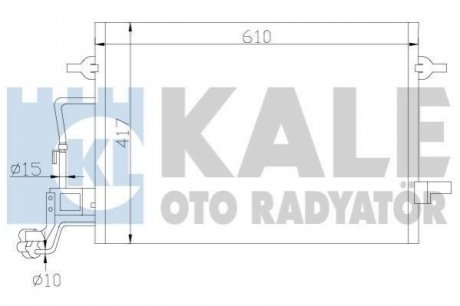 VW Радіатор кондиціонера Passat 00-, Skoda SuperB I Kale 342920