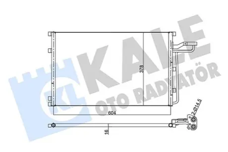 KALE VOLVO Радіатор кондиціонера (конденсатор) без осушувача C30, C70 II, S40 II, V50 04 Kale 343315 Купити в Україні