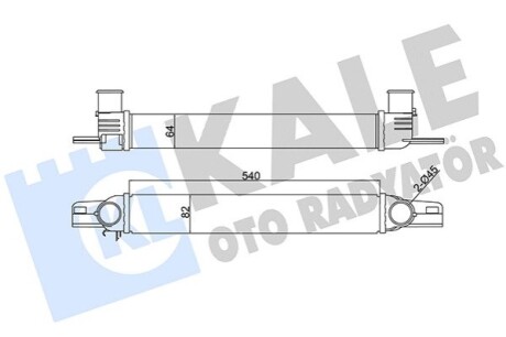 CITROEN Інтеркулер Nemo,Fiat Fiorino,Qubo,Peugeot Bipper 1.3/1.4HDI 08- Kale 344300