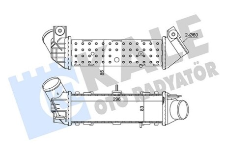 VW Интеркуллер Caddy II,Polo III,Variant 1.9TDI,Seat Cordoba,Ibiza II Kale 344755 (фото 1)