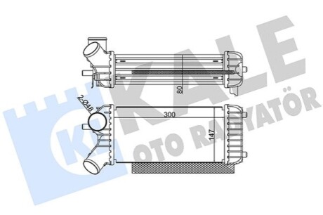 FORD Интеркуллер C-Max II,Grand C-Max 1.6TDCi 10- Kale 344935 (фото 1)