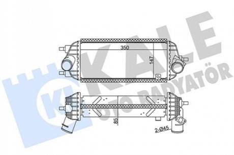 HYUNDAI Інтеркулєр ix35,Kia Sportage 1.7CRDi 10- Kale 344945 (фото 1)