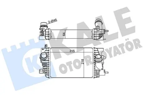 KALE OPEL Інтеркулер Meriva B 1.4 Kale 345055 Купити в Україні