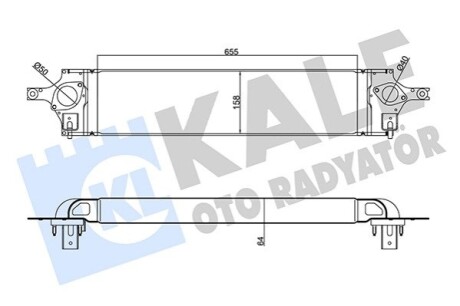 NISSAN Интеркуллер X-Trail 2.0dCi 07-,Renault Koleos I 08- Kale 345125 (фото 1)