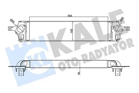 KALE NISSAN Интеркуллер X-Trail 2.0dCi 07-,Renault Koleos I 08- Kale 345125 Купить в Украине