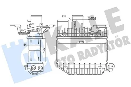 Радиатор интеркулера Toyota Avensis/Corolla 2.0 D-4D 99-09 Kale 345135 Купить в Украине