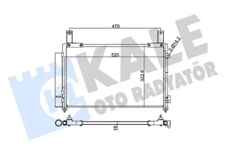 KALE CHEVROLET Радиатор кондиционера Spark,Matiz Kale 345165 Купить в Украине