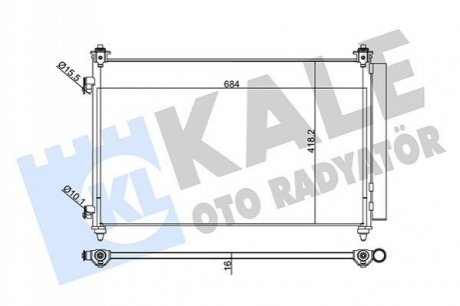 MAZDA Радіатор кондиціонера CX-9 3.5/3.7 06- Kale 345250 (фото 1)