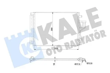 KALE HYUNDAI Радіатор кондиціонера ix35,Kia Sportage 10 Kale 345420 Купити в Україні