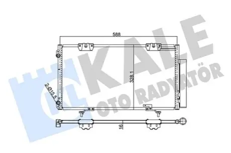KALE TOYOTA Радіатор кондиціонера Avensis 97 Kale 345580 Купити в Україні