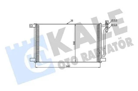 KALE BMW Радіатор кондиціонера 3 E46 99 Kale 345615 Купити в Україні