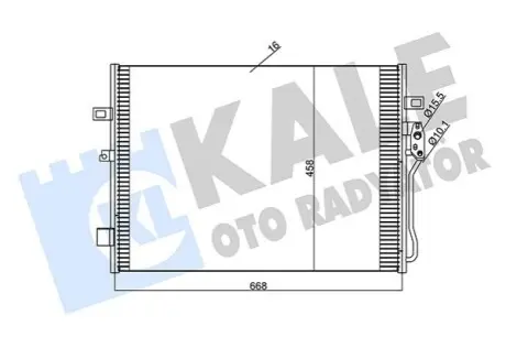 KALE FIAT Радіатор кондиціонера (конденсатор) Freemont, Jeep Journey 08 Kale 345680 Купити в Україні