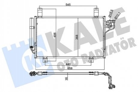 MAZDA Радиатор кондиционера CX-5 12- Kale 345750 (фото 1)