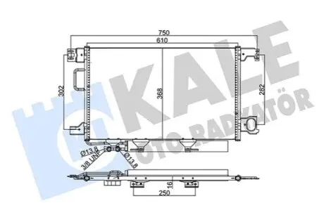 KALE DB Радіатор кондиціонера (конденсатор) W203 06 Kale 345755 Купити в Україні
