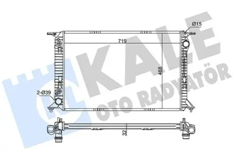 KALE VW радіатор охолодження Audi A4/5 Kale 345860 Купити в Україні