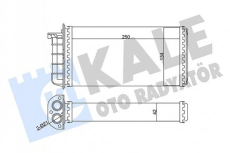 FIAT Радиатор отопления Bravo,Marea,Alfa Romeo 145/146 Kale 346340 (фото 1)