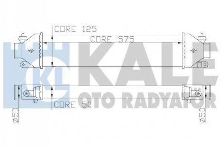 FIAT Интеркулер Bravo II,Doblo,Punto,Grande Punto,Opel Combo Tour 1.3d/2.0 Kale 346400 (фото 1)
