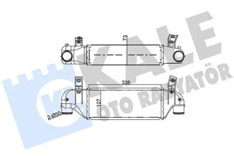 KALE FORD Интеркуллер Fiesta IV,Focus 1.8D/TDCi 95- Kale 346500 Купить в Украине