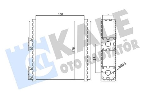 NISSAN Радіатор опалення Micra I,II, Primera, Sunny III Kale 346655 (фото 1)