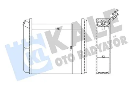 OPEL Радіатор опалення Calibra,Vectra A Kale 346665 Купити в Україні