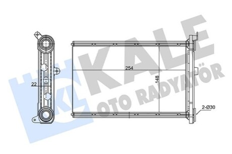 BMW Радиатор отопления 1 E81/87,3 E90,X1 E84,X3 F25,X4 F26 Kale 346755 (фото 1)